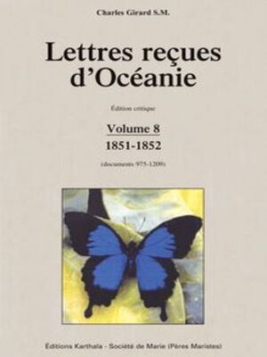 cover image of Lettres reçues d'Océanie, Volume 8 1851-1852